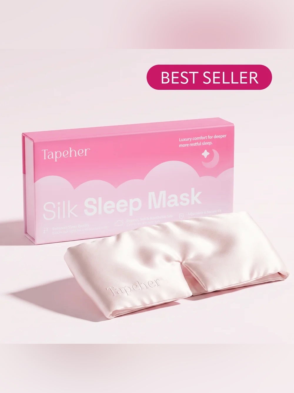 NEW Tapeher Silk Sleep Mask